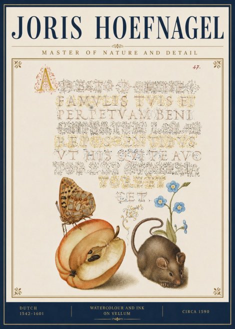 Joris Hoefnagel A Devotion of the Family Is the Perpetual Wealth No5 - Poster