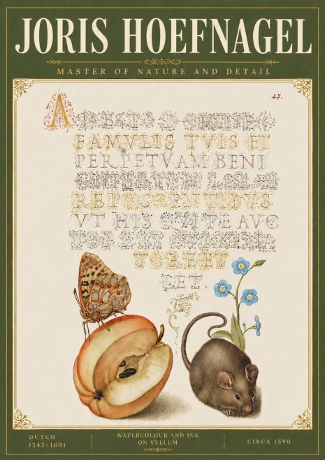 Joris Hoefnagel A Devotion of the Family Is the Perpetual Wealth No6 - Poster