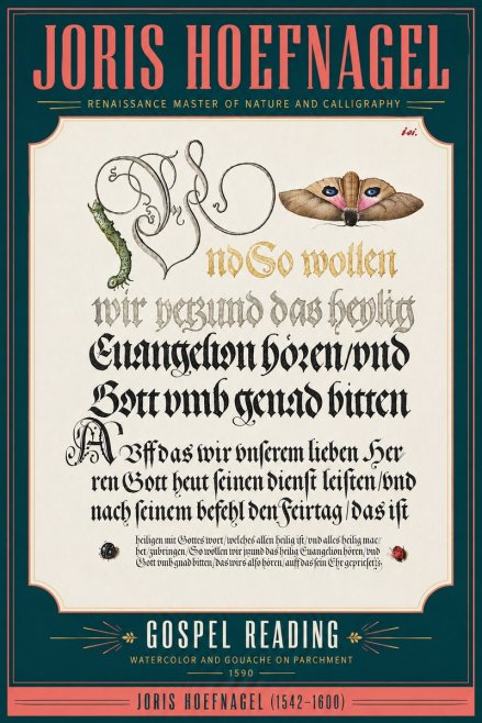 Joris Hoefnagel Gospel Reading No5 - Poster