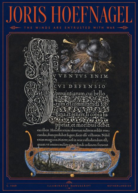 Joris Hoefnagel The Winds Are Entrusted with War No2 - Poster