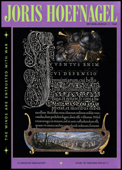 Joris Hoefnagel The Winds Are Entrusted with War No3 - Poster