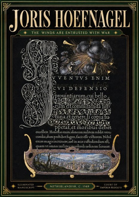 Joris Hoefnagel The Winds Are Entrusted with War No4 - Poster