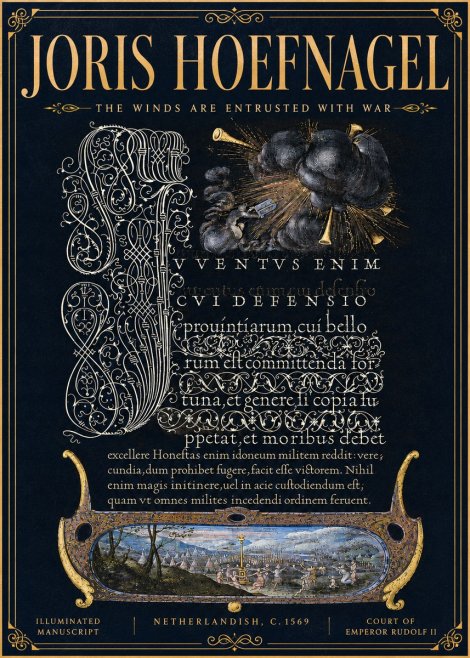 Joris Hoefnagel The Winds Are Entrusted with War No6 - Poster