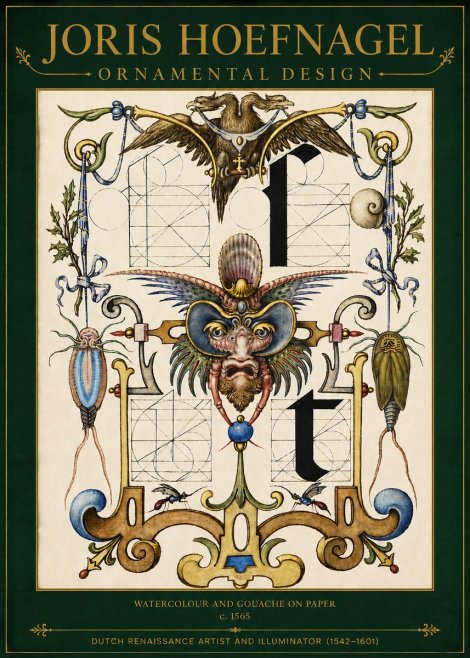 Joris Hoefnagel Ornamental Design II No3 - Poster