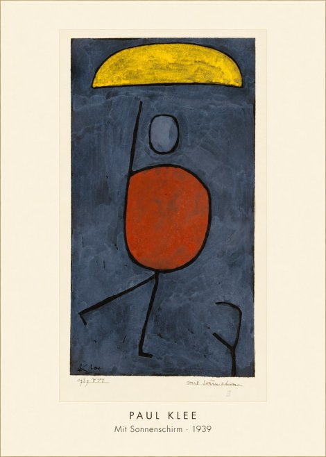 Paul Klee Mit Sonnenschirm No4 - Poster