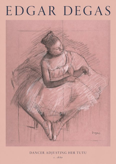 Edgar Degas Dancer Adjusting Her Tutu No1 - Poster