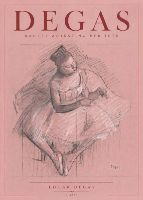 Edgar Degas Dancer Adjusting Her Tutu No6 - Poster