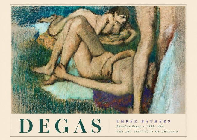 Edgar Degas Three Bathers No4 - Poster