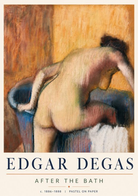 Edgar Degas After the Bath I No5 - Poster