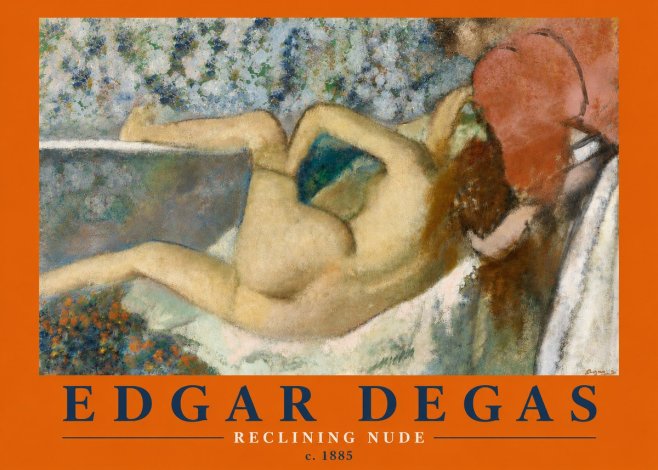 Edgar Degas Reclining Nude No4 - Poster