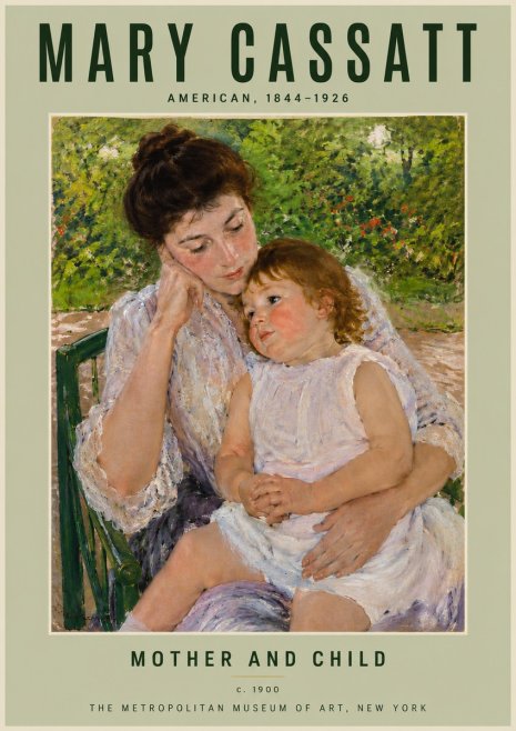 Mary Cassatt Mother and Child I No4 - Poster