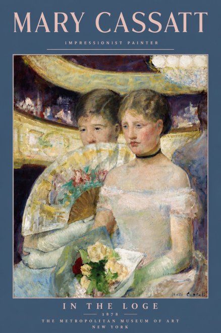 Mary Cassatt In the Loge No5 - Poster
