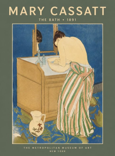 Mary Cassatt The Bath No5 - Poster