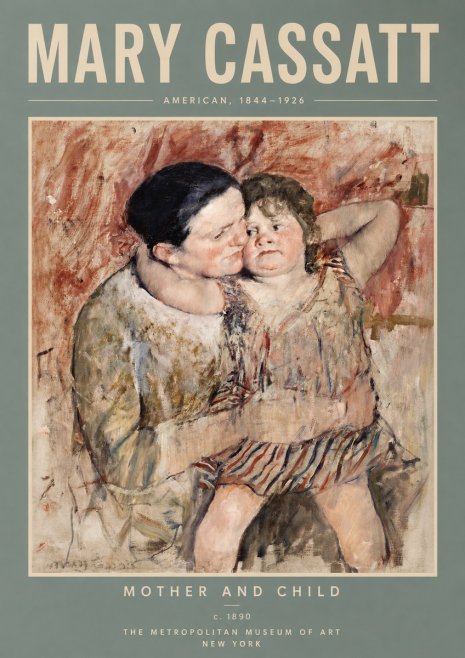 Mary Cassatt Mother and Child II No4 - Poster
