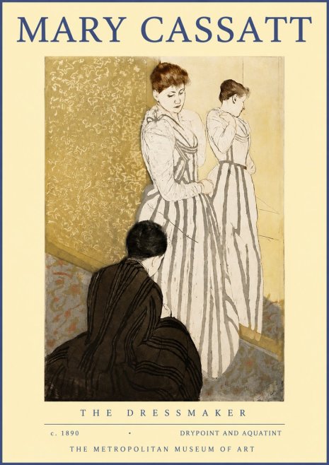 Mary Cassatt The Dressmaker No2 - Poster