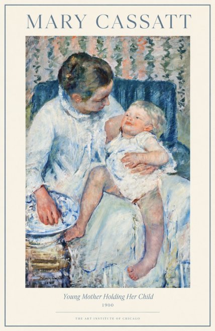 Mary Cassatt Young Mother Holding Her Child No1 - Poster