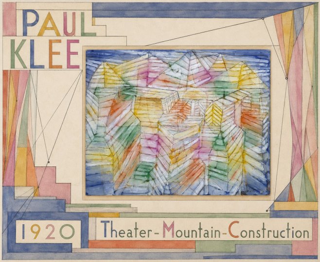 Paul Klee Theater-mountain-construction No6 - Poster