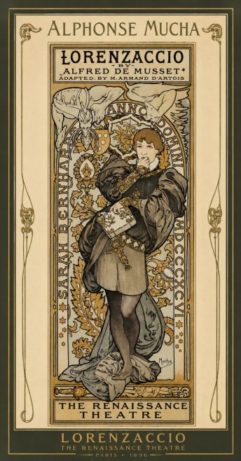 Mucha Lorenzaccio No3 - Poster