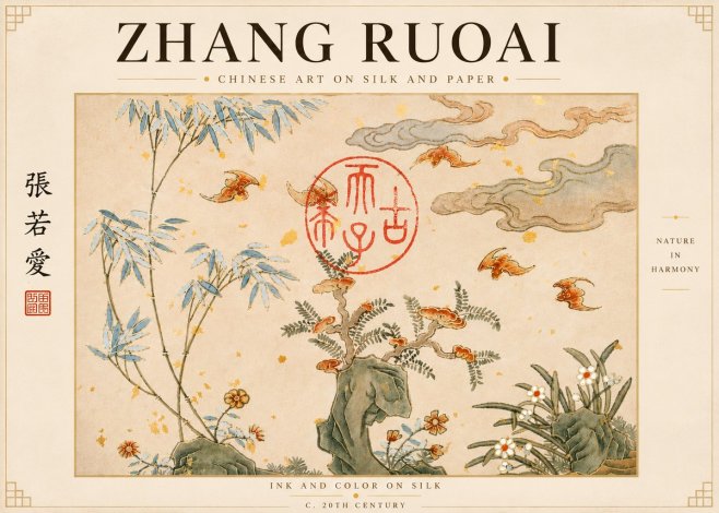 Zhang Ruoai Nature in Harmony No4 - Poster