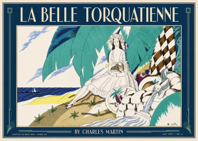 Charles Martin La Belle Torquatienne No5 - Poster