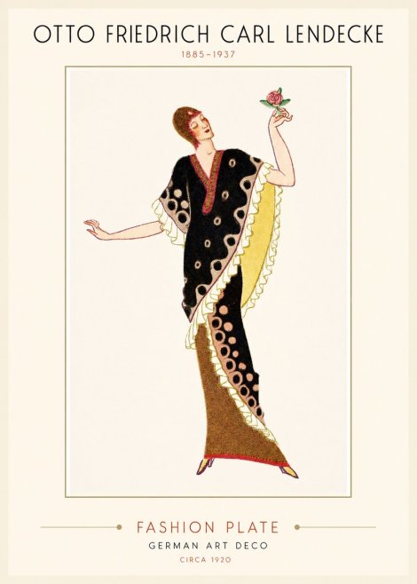Otto Friedrich Carl Lendecke Fashion Plate III No1 - Poster