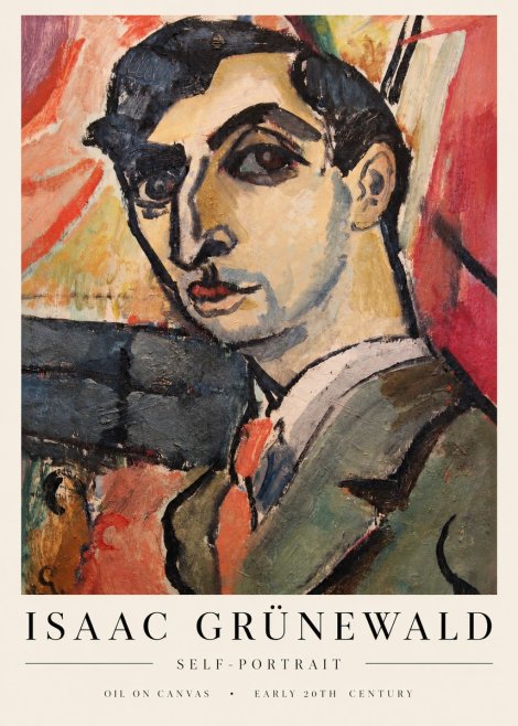 Isaac Grünewald Woman in Interior No4 - Poster