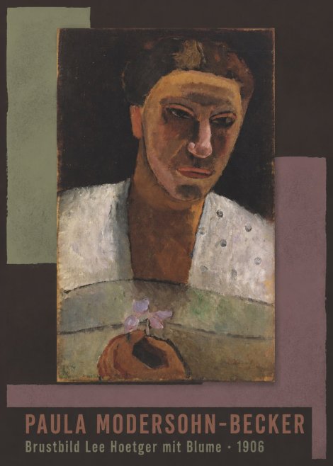 Paula Modersohn-Becker Brustbild Lee Hoetger Mit Blume No2 - Poster