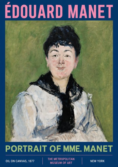 Édouard Manet Portrait of Mme. Manet No3 - Poster