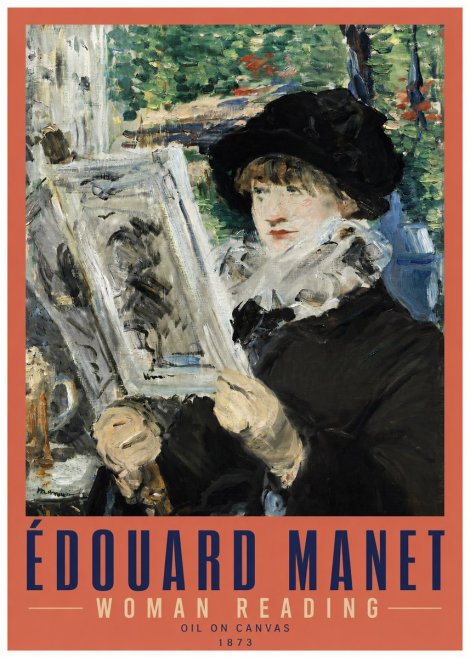 Édouard Manet Woman Reading No3 - Poster