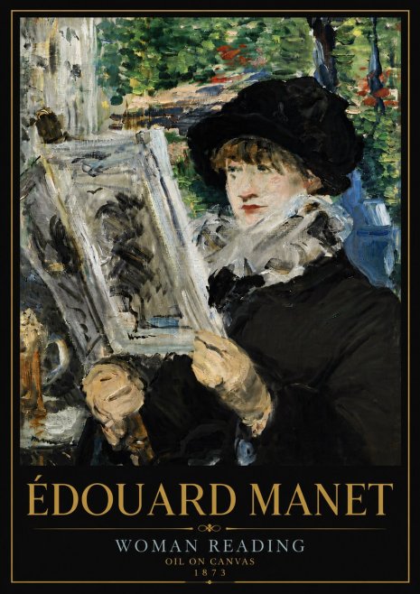 Édouard Manet Woman Reading No6 - Poster