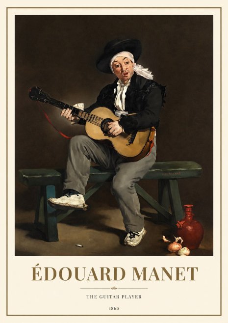 Édouard Manet The Guitar Player No1 - Poster
