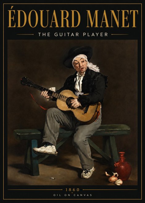 Édouard Manet The Guitar Player No4 - Poster