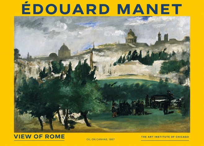 Édouard Manet View of Rome No2 - Poster