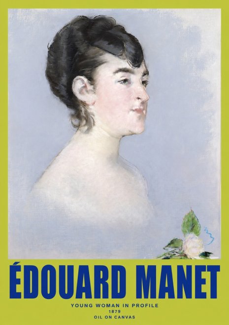Édouard Manet Young Woman in Profile No2 - Poster