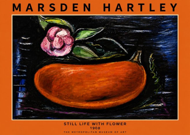 Marsden Hartley Still Life with Flower No6 - Poster
