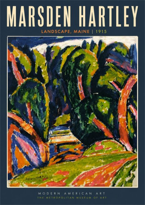 Marsden Hartley Landscape, Maine No2 - Poster