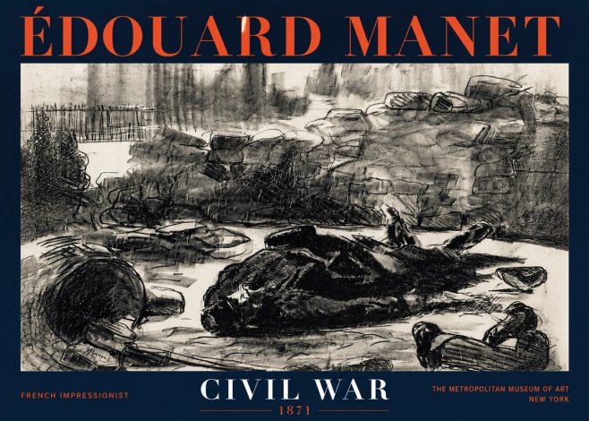 Édouard Manet Civil War No4 - Poster
