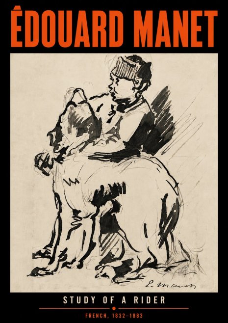 Édouard Manet Study of a Rider No6 - Poster