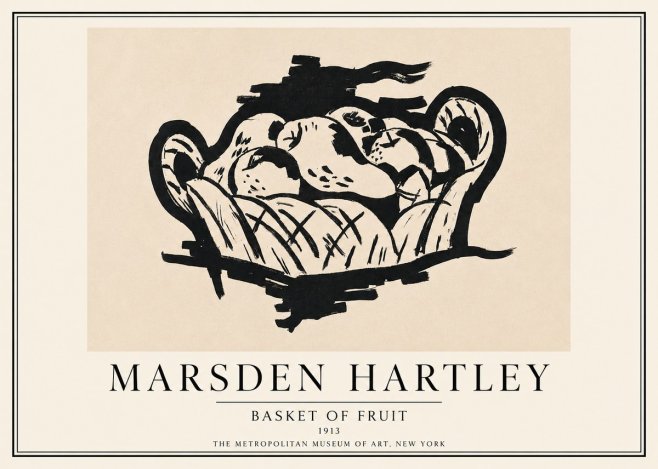 Marsden Hartley Basket of Fruit No3 - Poster