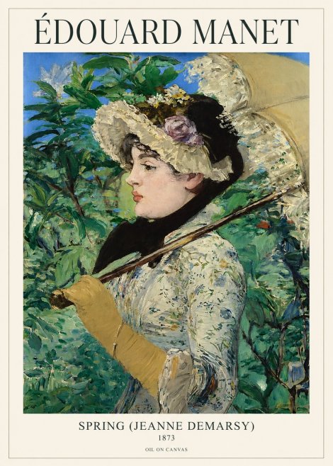 Édouard Manet Spring (Jeanne Demarsy) No1 - Poster