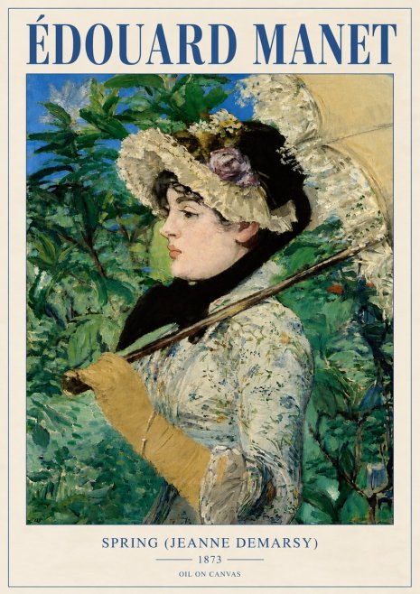 Édouard Manet Spring (Jeanne Demarsy) No4 - Poster