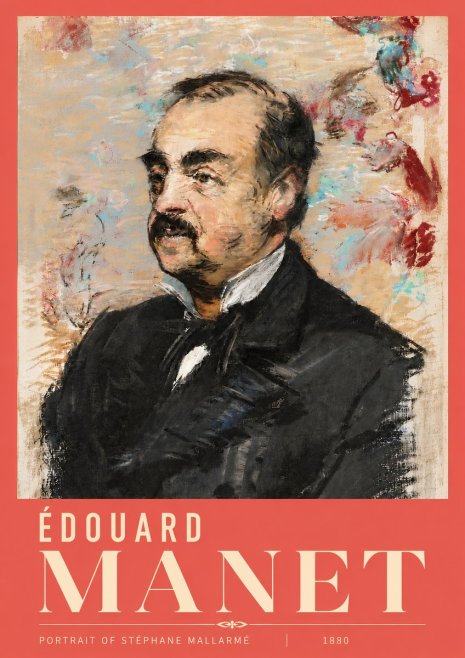 Édouard Manet Portrait of Stéphane Mallarmé I No6 - Poster
