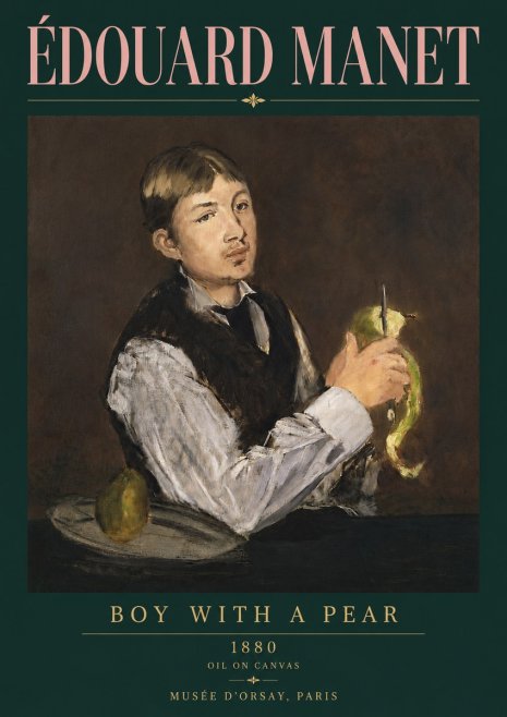 Édouard Manet Boy with a Pear No4 - Poster