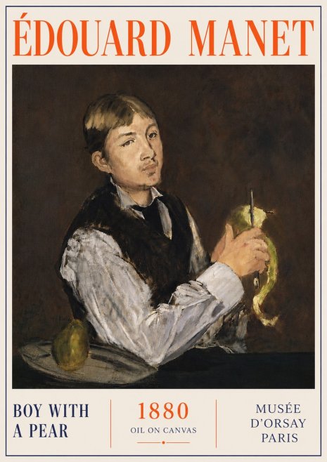 Édouard Manet Boy with a Pear No6 - Poster