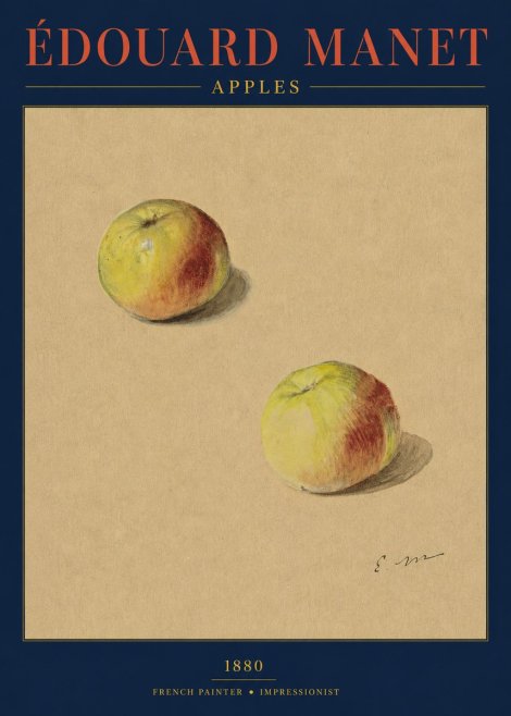 Édouard Manet Apples No3 - Poster