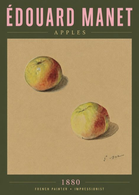 Édouard Manet Apples No5 - Poster