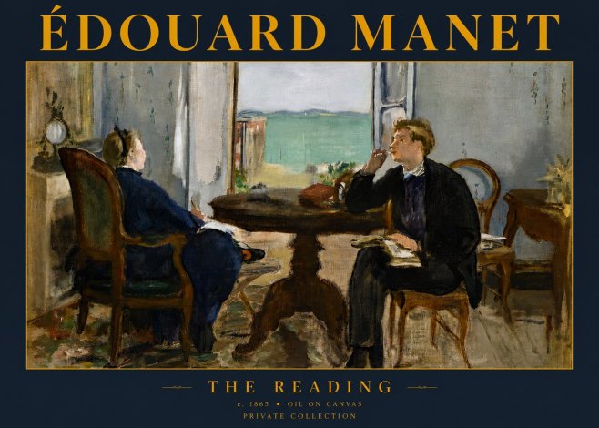Édouard Manet The Reading No5 - Poster