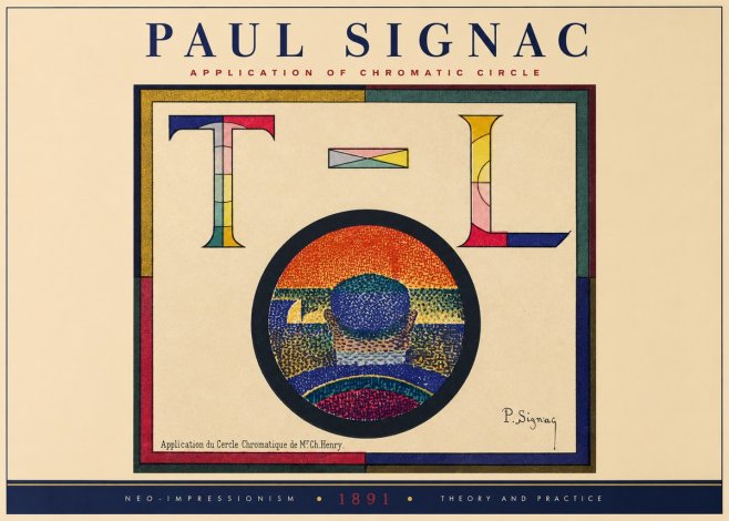 Signac Application of Chromatic Circle No2 - Poster