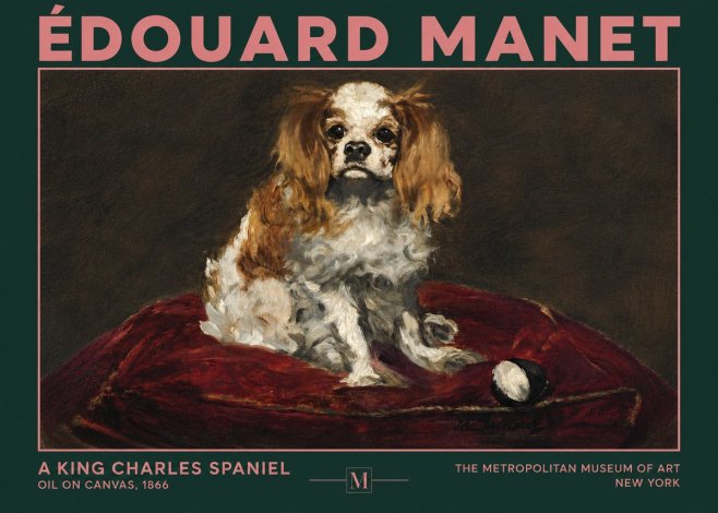 Édouard Manet A King Charles Spaniel No4 - Poster