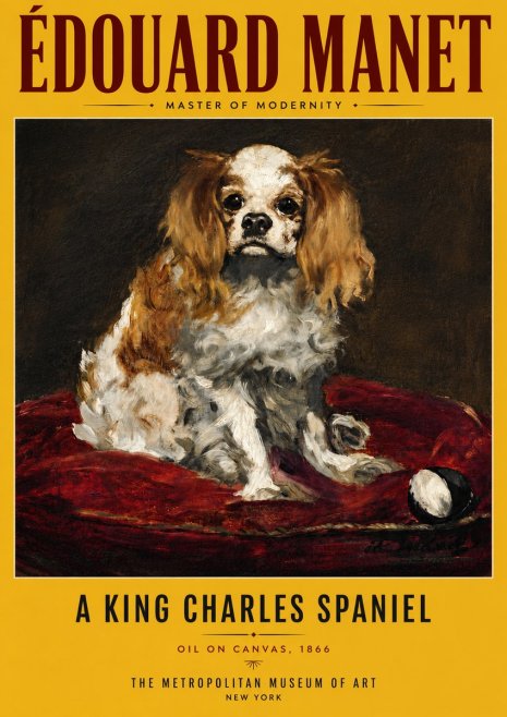Édouard Manet A King Charles Spaniel No6 - Poster